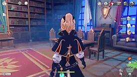 jean gets a pov blowjob in her office from genshin impact character