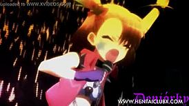 Ecchi fan service in anime hentai AMV clip