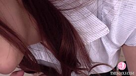 Binaural secret office sex recording with boyfriend featuring Yui Hatano