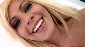 damn, hot blonde euro slut defrancesca gallardo bounces juicy ass on fat cock!