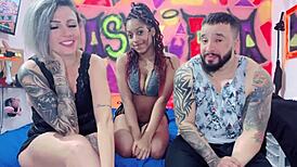 nifetinha safada bdsm joins couple dna for intense pica session