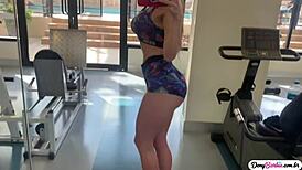 Blonde Admires Massive Black Cock Homemade