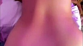 Another visit to my stepsister part 2, bent over for webcam sex! 😏🍑