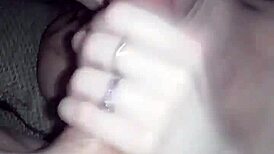 Amateur MILF Delivers Sloppy Deepthroat Blowjob on Homemade Cock