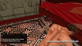 interracial virtual sex with white and black avatars in 3d hentai 😍