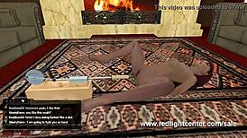 interracial virtual sex with white and black avatars in 3d hentai 😍