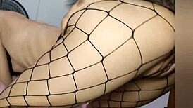 Petite college babe fucks deliciously with anal plug in USA