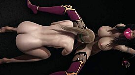 Sonia Blade gets fucked by Mileena Futa in this hot video.