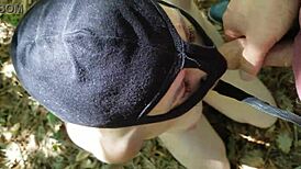 Strolling in forest with prince, dominating French slut. Watch her SERVE!