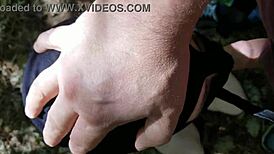 Strolling in forest with prince, dominating French slut. Watch her SERVE!