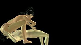 Satisfying newly married girl in animated 3d sex story