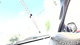 Petite legal teen seduces with blowjob in POV