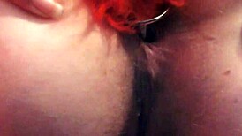 Get up close with this curvy MILF's big pussy lips as she plays with an anal plug, showing her beaver and ass