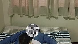 Hey, this college girl gives up her big ass to her professor for a passing grade in cowgirl riding