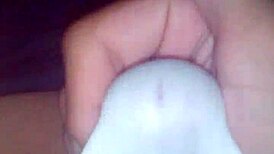 Intense masturbation with nylon leggings and bdsm