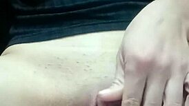 Punished girl fingers shaved pussy