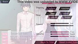 Hgame Schoolgirl Performs Blowjob and Masturbation