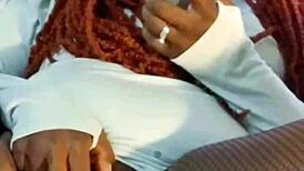 Ebony Spreads Lovely Legs for Toy Play Preview