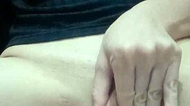 Punished girl fingers shaved pussy