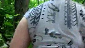 Outdoor sex scene, fat and beautiful mature women enjoy
