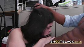 Aspiring Actress Babe Practices Deep Sucking Techniques