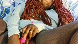 Ebony Spreads Lovely Legs for Toy Play Preview