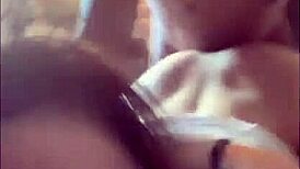 Tatted white girl gets dominated with choking and gagging by black cock