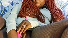 Ebony Spreads Lovely Legs for Toy Play Preview