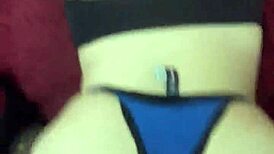 He fucks me hard and fills my ass with cum in stockings