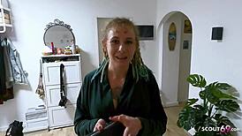 Skinny German Teen Julia Juice Fucked Raw by Postman