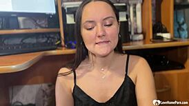 Gamer nerdy dude receives oral attention