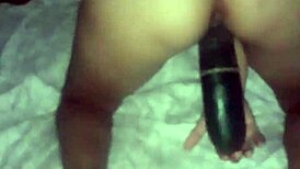 Feeling Intense Pleasure With Cucumber Anal