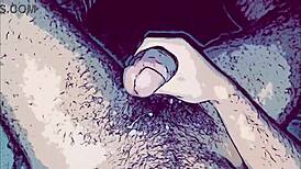 Gay Animation Slamming Submissive's Mouth with Massive Thick Cock in Wild Scene