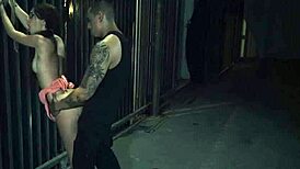 Slave endures rough bondage and spitting domination