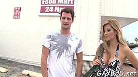 i'm blindfolded sucking an old gay guy's cock