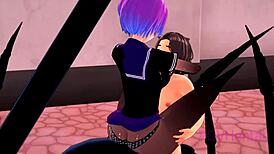 Amazing Arachne Monster Girl In Action!