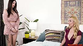 Stepmom Aaliyah Love teaches stepdaughter Maddy May how to pleasure herself without a dick before college 😏