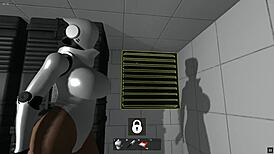 Haydee Hentai Game Ep 2 Stuns with Big Boobs Android Girl Battling Evil Robot