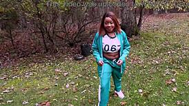 Nina Rivera cosplay fuck outside!