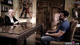 Blonde milf Kenna James, do you want your office client?