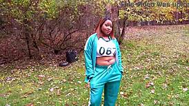 Nina Rivera cosplay fuck outside!