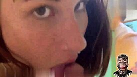 Feeling thrilled as brother brings Sarinha to suck dick