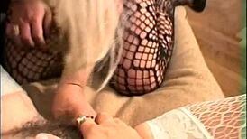 blonde gets attention after work