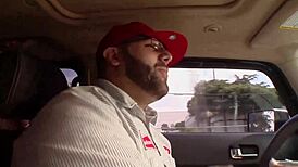 Ashley jensen lets random shoot load in mouth during reality blowjob