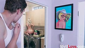 Washing machine caught me in orgasm, Madelyn Monroe
