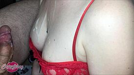 Wife Begs For Cum On Her Huge Tits