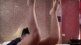 kimberly gets ass licked with legs open in casting