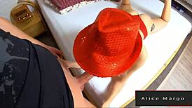 Big dick fucks her asshole in anal creampie sex