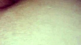 This teen's wet pussy gets pounded doggy style in a close-up homemade scene.