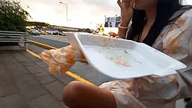 picking up pretty girl in public